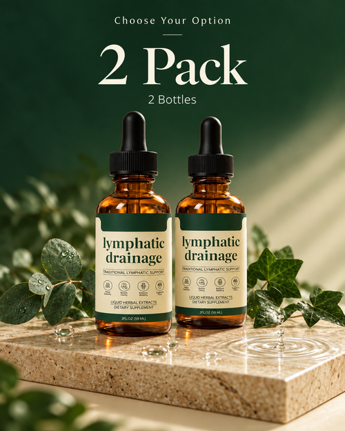 Two bottles of Ondelle Lymphatic Drainage Drops
