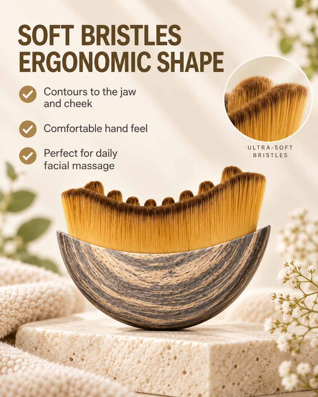 Ondelle Lymphatic Contour Face Brush — Sculpting Facial Massager